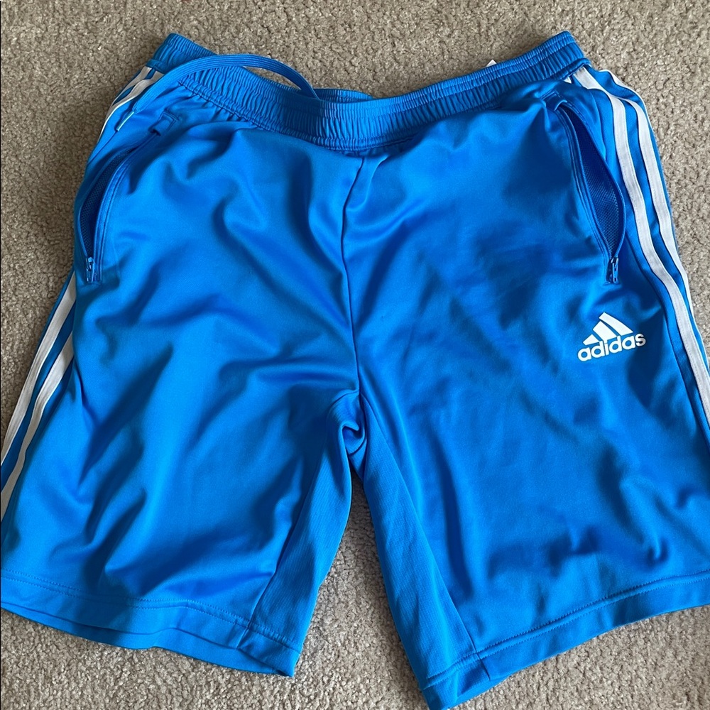 Adidas Men's Bright Blue Athletic Shorts